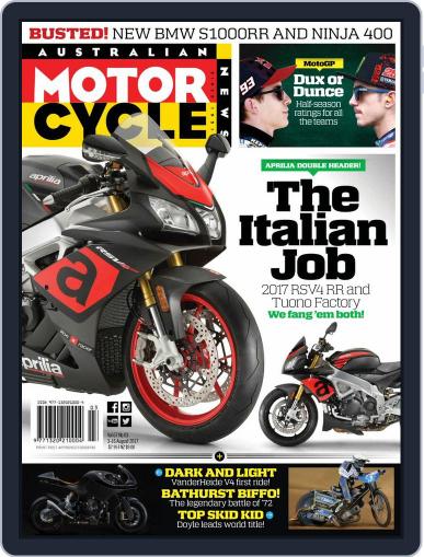 Australian Motorcycle News (Digital) August 3rd, 2017 Issue Cover