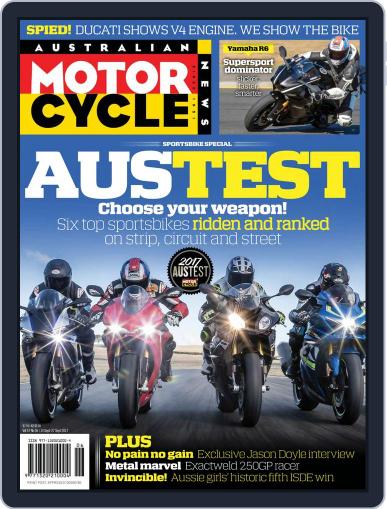 Australian Motorcycle News September 14th, 2017 Digital Back Issue Cover