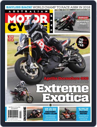 Australian Motorcycle News (Digital) January 4th, 2018 Issue Cover