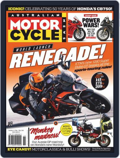 Australian Motorcycle News November 22nd, 2018 Digital Back Issue Cover