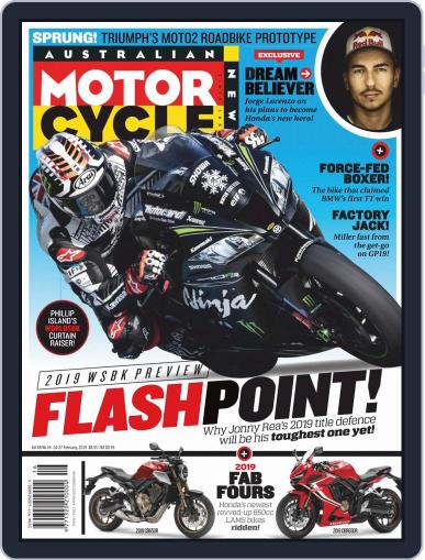 Australian Motorcycle News February 14th, 2019 Digital Back Issue Cover