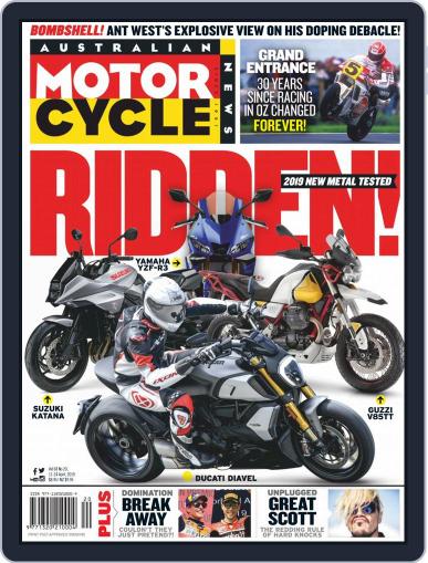 Australian Motorcycle News April 11th, 2019 Digital Back Issue Cover