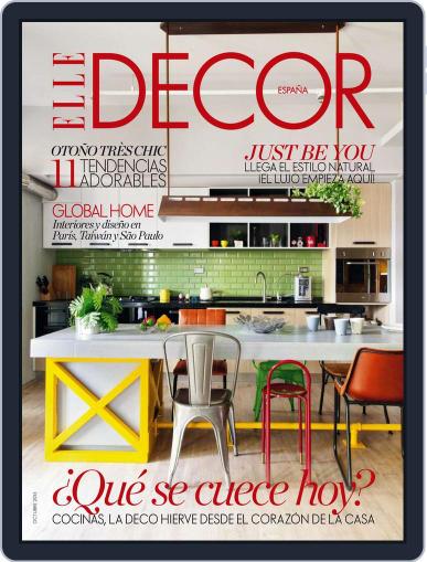 ELLE DECOR Spain September 21st, 2015 Digital Back Issue Cover