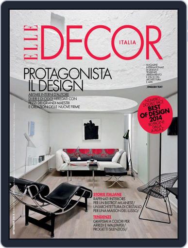 Elle Decor Italia August 20th, 2014 Digital Back Issue Cover