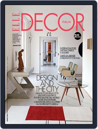 Elle Decor Italia April 1st, 2015 Digital Back Issue Cover