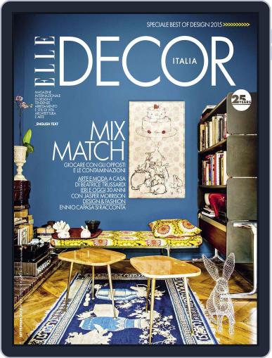Elle Decor Italia August 31st, 2015 Digital Back Issue Cover