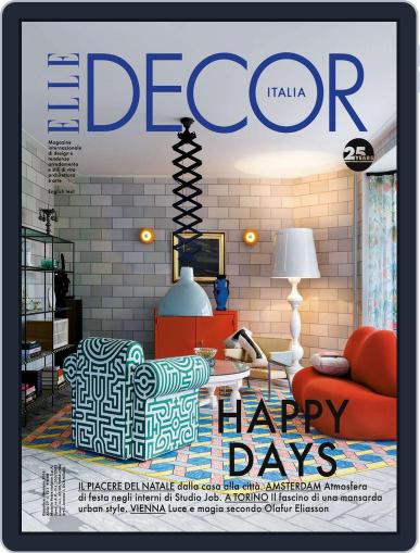Elle Decor Italia December 5th, 2015 Digital Back Issue Cover