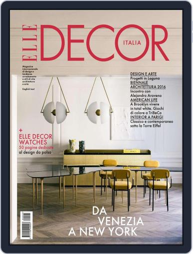 Elle Decor Italia May 1st, 2016 Digital Back Issue Cover