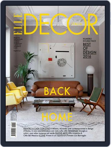 Elle Decor Italia September 1st, 2016 Digital Back Issue Cover