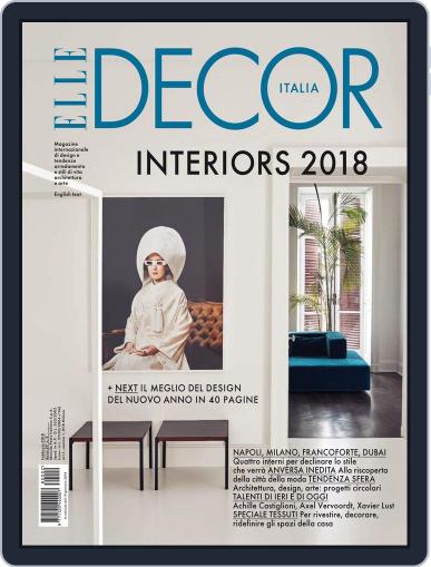 Elle Decor Italia February 1st, 2018 Digital Back Issue Cover