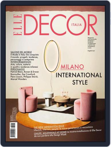 Elle Decor Italia April 1st, 2018 Digital Back Issue Cover