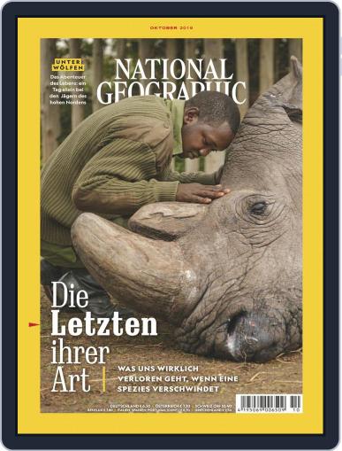 National Geographic Deutschland October 1st, 2019 Digital Back Issue Cover