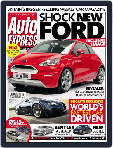 Auto Express October 13th, 2010 Digital Back Issue Cover