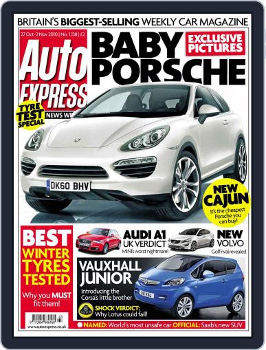 Auto Express October 27th, 2010 Digital Back Issue Cover