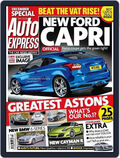 Auto Express November 16th, 2010 Digital Back Issue Cover