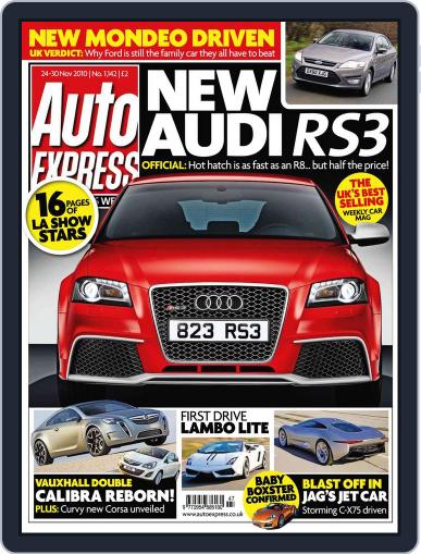 Auto Express November 23rd, 2010 Digital Back Issue Cover