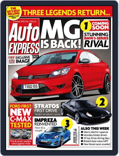 Auto Express December 7th, 2010 Digital Back Issue Cover