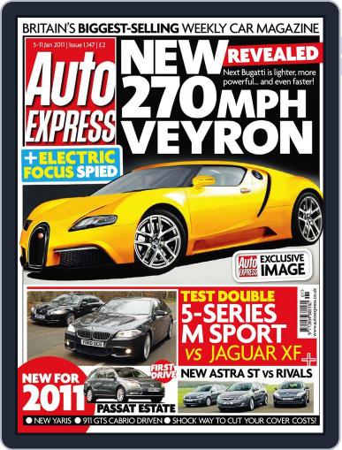 Auto Express January 4th, 2011 Digital Back Issue Cover