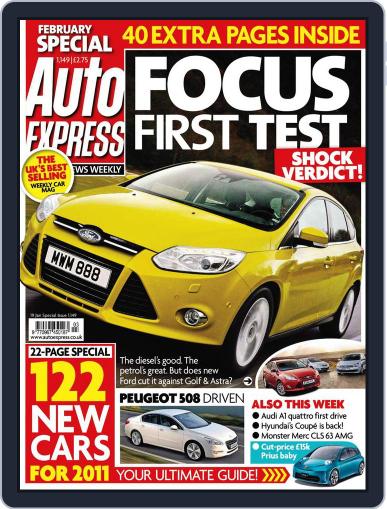 Auto Express January 18th, 2011 Digital Back Issue Cover