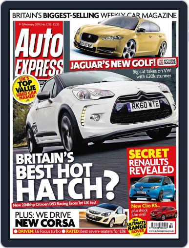 Auto Express February 8th, 2011 Digital Back Issue Cover