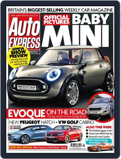 Auto Express February 23rd, 2011 Digital Back Issue Cover