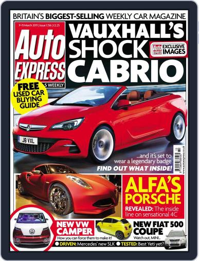 Auto Express March 12th, 2011 Digital Back Issue Cover