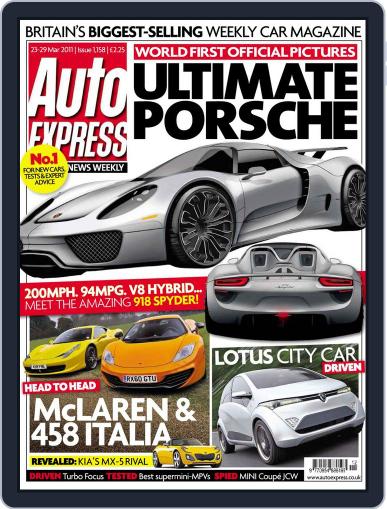Auto Express March 23rd, 2011 Digital Back Issue Cover