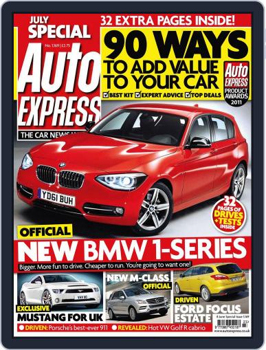 Auto Express June 8th, 2011 Digital Back Issue Cover