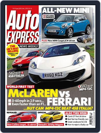 Auto Express June 14th, 2011 Digital Back Issue Cover