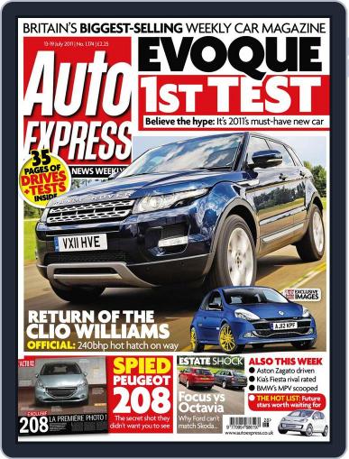 Auto Express July 12th, 2011 Digital Back Issue Cover