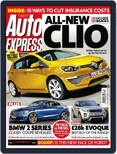 Auto Express August 10th, 2011 Digital Back Issue Cover