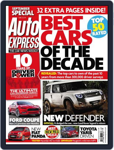 Auto Express August 31st, 2011 Digital Back Issue Cover