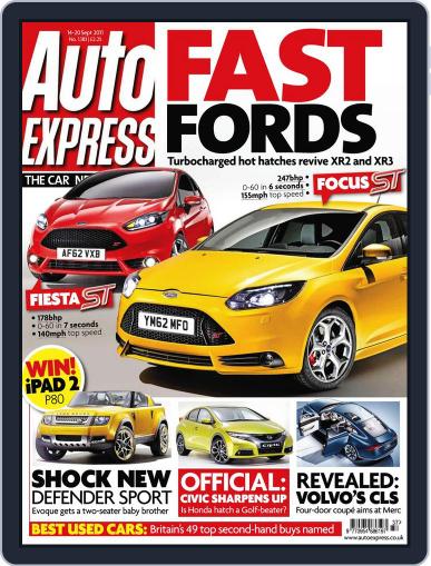 Auto Express September 13th, 2011 Digital Back Issue Cover