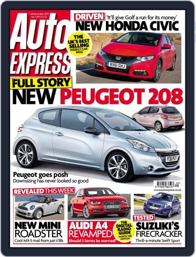 Auto Express November 2nd, 2011 Digital Back Issue Cover