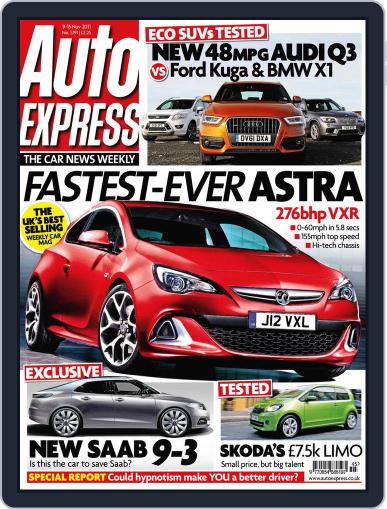 Auto Express November 8th, 2011 Digital Back Issue Cover