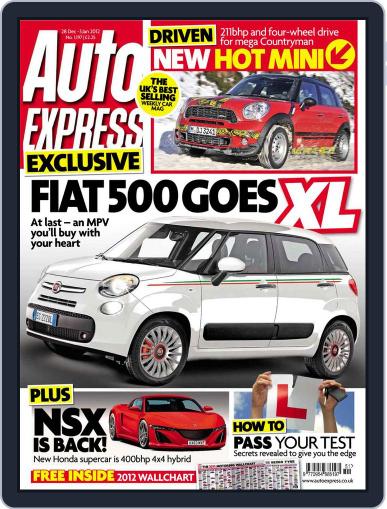 Auto Express December 28th, 2011 Digital Back Issue Cover
