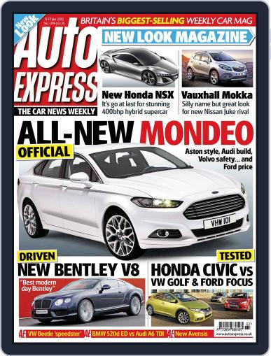 Auto Express January 11th, 2012 Digital Back Issue Cover