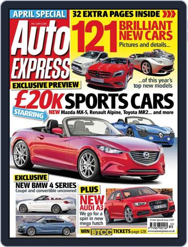 Auto Express March 20th, 2012 Digital Back Issue Cover