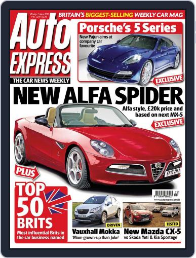 Auto Express May 29th, 2012 Digital Back Issue Cover