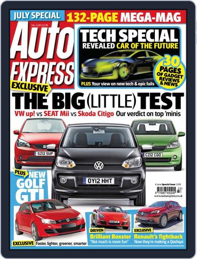 Auto Express June 8th, 2012 Digital Back Issue Cover