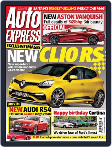 Auto Express June 19th, 2012 Digital Back Issue Cover