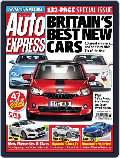 Auto Express June 26th, 2012 Digital Back Issue Cover
