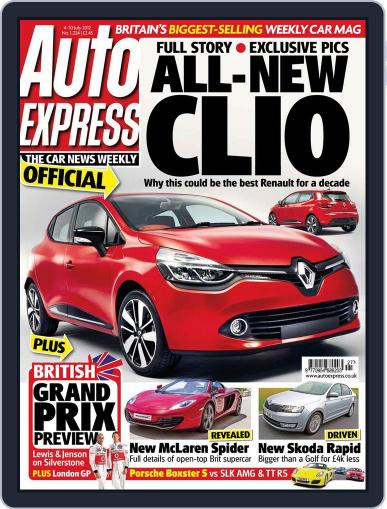 Auto Express July 3rd, 2012 Digital Back Issue Cover