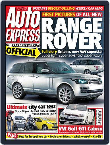 Auto Express August 15th, 2012 Digital Back Issue Cover