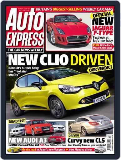 Auto Express September 25th, 2012 Digital Back Issue Cover