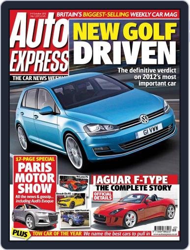 Auto Express October 2nd, 2012 Digital Back Issue Cover