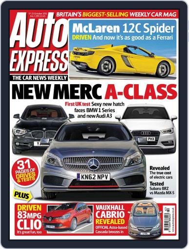 Auto Express October 16th, 2012 Digital Back Issue Cover
