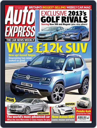 Auto Express October 23rd, 2012 Digital Back Issue Cover