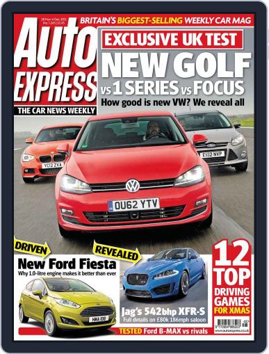 Auto Express November 27th, 2012 Digital Back Issue Cover