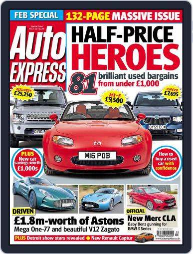 Auto Express January 15th, 2013 Digital Back Issue Cover